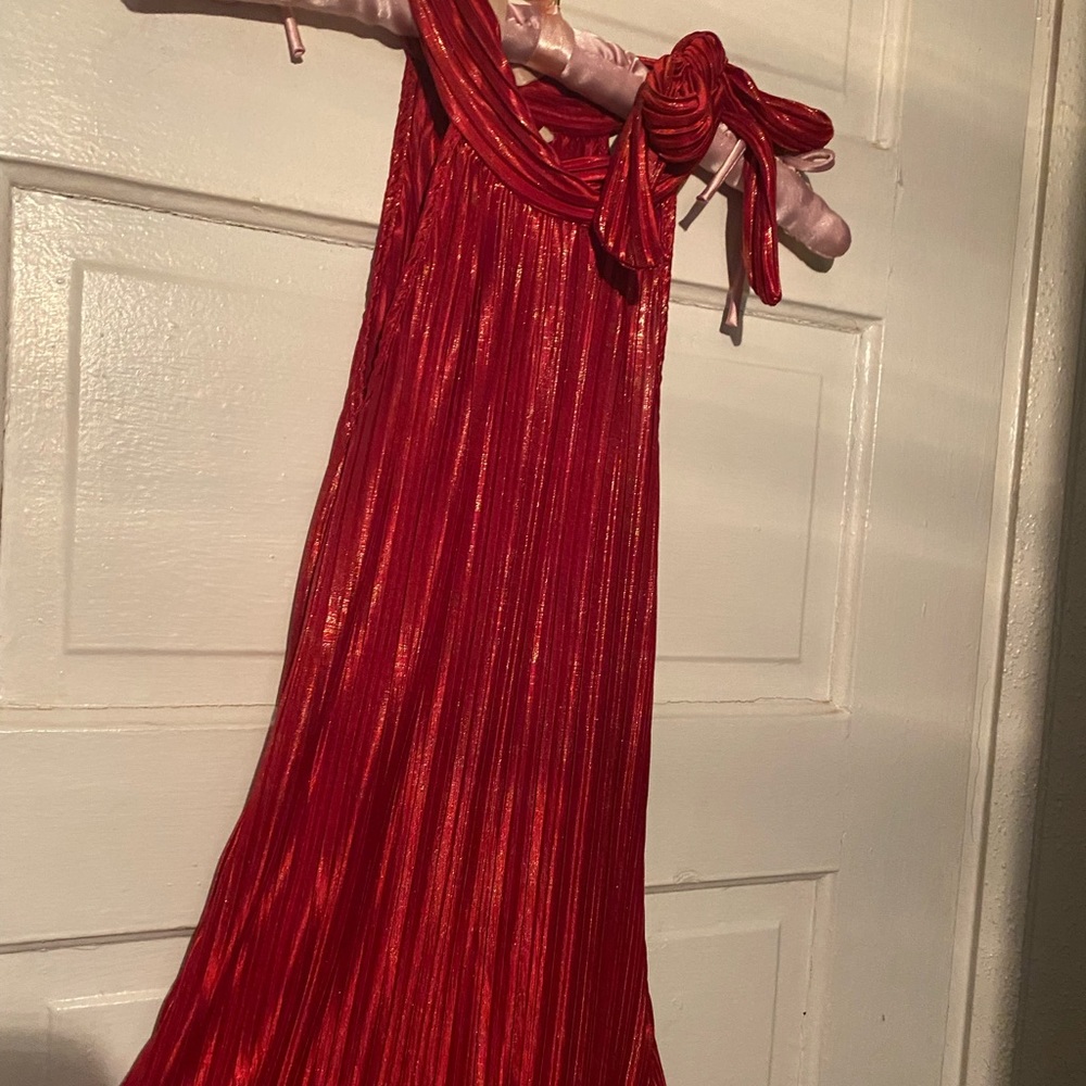 Sparkly red dress shirt